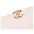 Borsa a tracolla Chanel Flap in pelle d'agnello lucida matelassé bianca con catena Bianco - vista 8