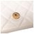 Borsa a tracolla Chanel Flap in pelle d'agnello lucida matelassé bianca con catena Bianco - vista 9