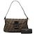 Fendi Zucca Canvas Schultertasche mit doppeltem Verschluss, braun - Ansicht 10