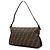 Fendi Zucca Canvas Schultertasche mit doppeltem Verschluss, braun - Ansicht 2