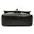 Borsa a tracolla Chanel Mini Square Classic Single Flap in pelle di agnello nera Nero - vista 3
