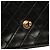 Borsa a tracolla Chanel Mini Square Classic Single Flap in pelle di agnello nera Nero - vista 6