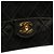 Borsa a tracolla Chanel Mini Square Classic Single Flap in pelle di agnello nera Nero - vista 7