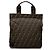 Sacola de Compras Fendi Zucca Canvas Marrom