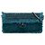 Borsa a tracolla Chanel CC Tweed East West Flap Blu