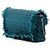 Borsa a tracolla Chanel CC Tweed East West Flap Blu - vista 2