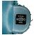 Borsa a tracolla Chanel CC Tweed East West Flap Blu - vista 7
