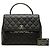 Borsa Chanel CC Quilted Caviar Kelly Top Handle Bag Nera Nero - vista 7
