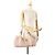 Fendi Zucchino Canvas Schultertasche Rosa Pink - Ansicht 13