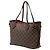 Sac cabas Louis Vuitton Damier Ebene Neverfull PM Marron - vue 2
