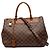 Borsa Satchel Louis Vuitton Damier Ebene Greenwich PM Marrone