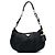 Borsa Hobo plissettata Prada Tessuto nera Nero