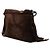 Borsa a tracolla Chanel CC in camoscio marrone con nappe - vista 2