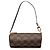 Borsa a mano Louis Vuitton Damier Ebene Papillon Pochette Marrone