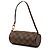 Borsa a mano Louis Vuitton Damier Ebene Papillon Pochette Marrone - vista 2