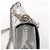 Borsa a tracolla con catena Christian Dior Diorama Cannage in pelle verniciata Silver Nero - vista 4