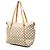 Borsa Tote Louis Vuitton Damier Azur Totally MM Bianca Bianco - vista 2