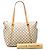 Borsa Tote Louis Vuitton Damier Azur Totally MM Bianca Bianco - vista 9