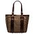 Borsa Tote Fendi Zucchino Canvas Beige