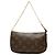 Bolso de mano Louis Vuitton Monogram Mini Pochette Accessoires Marrón Castaño