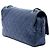 Borsa a tracolla Chanel Jumbo Quilted Iridescent Caviar Easy Flap Blu - vista 2
