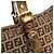 Borsa Tote Fendi Zucchino Canvas Superstar Beige - vista 11