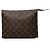 Bolso de mano Louis Vuitton Monogram Toiletry Pouch 26 marrón Castaño