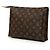 Bolso de mano Louis Vuitton Monogram Toiletry Pouch 26 marrón Castaño - vista 2