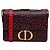 Borsa a tracolla con patta Dior I Love Paris 30 Montaigne Blu
