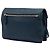 Borsa a tracolla Derby Macken Burberry Small in pelle blu e tela House Check - vista 2