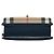 Borsa a tracolla Derby Macken Burberry Small in pelle blu e tela House Check - vista 3