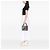 Lady Dior Satchel aus schwarzem Kalbsleder, Medium, mit Microcannage Mesh-Patches - Ansicht 6