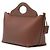 Borsa Satchel Burberry Medium in vitello morbido con tasca, Marrone - vista 2