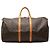 Borsa da viaggio Louis Vuitton Monogram Keepall Bandouliere 55 Marrone