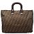 Fendi Twins Tote Large aus Zucca Canvas Braun