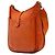 Borsa a tracolla Hermès Evelyne III 29 in pelle Clemence Orange - vista 2