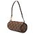 Borsa a mano Louis Vuitton Damier Ebene Papillon Pochette Marrone - vista 2