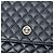 Borsa a tracolla Chanel CC Microquilted in pelle d'agnello nera Wallet On Chain Nero - vista 6