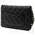 Borsa a tracolla Chanel CC Quilted Caviar Wallet on Chain Nera Nero - vista 2
