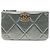 Borsa Clutch Chanel Small Satin 19 O Case VIP Zip Pouch Argento