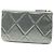 Borsa Clutch Chanel Small Satin 19 O Case VIP Zip Pouch Argento - vista 2