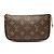 Borsa a mano Louis Vuitton Monogram Mini Pochette Accessoires Marrone