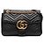 Borsa a tracolla Gucci Large GG Marmont Matelassé in pelle di vitello nera Nero