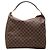 Bolso de hombro Louis Vuitton Damier Ebene Portobello GM marrón Castaño