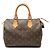 Borsa Boston Louis Vuitton Monogram Speedy 25 Marrone