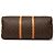 Borsa da viaggio Louis Vuitton Monogram Keepall 60 Marrone - vista 3