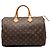 Borsa Boston Louis Vuitton Monogram Speedy 35 Marrone