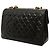 Borsa a tracolla Chanel Maxi XL Classic Single Flap in pelle di agnello nera Nero - vista 2