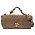 Borsa a tracolla Chanel Small Quilted in pelle d'agnello e tweed marrone con catena