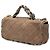 Borsa a tracolla Chanel Small Quilted in pelle d'agnello e tweed marrone con catena - vista 2